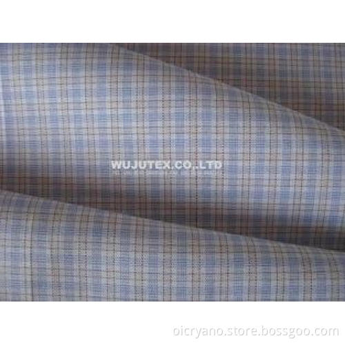 Ladies Fashion High Count Twill Weave Check Good Quality Co
